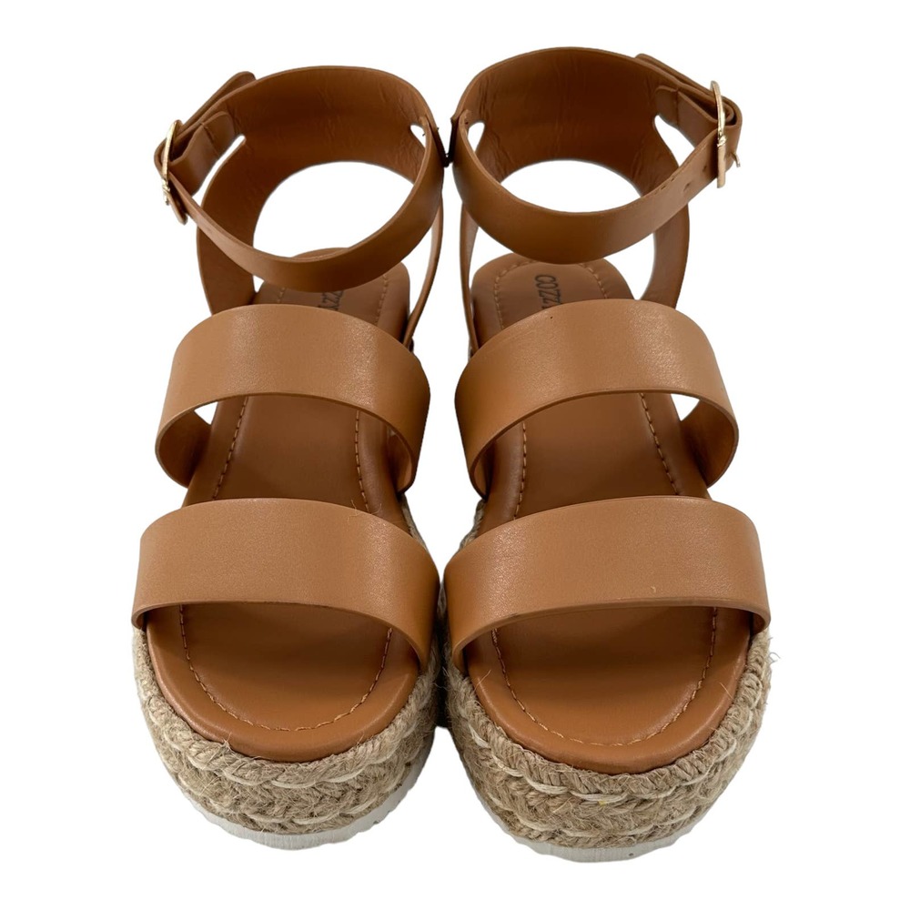 Platform Espadrilles Women’s Sandals (Tan) - Size 6.5 - Picture 2 of 11